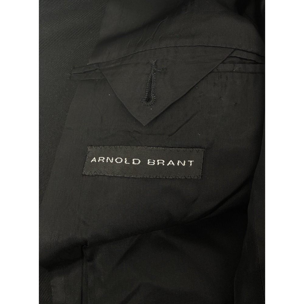 Arnold Brant Loro Piana Cashmere Cloud Solid Black Three Button Blazer 40L - Picture 5 of 9